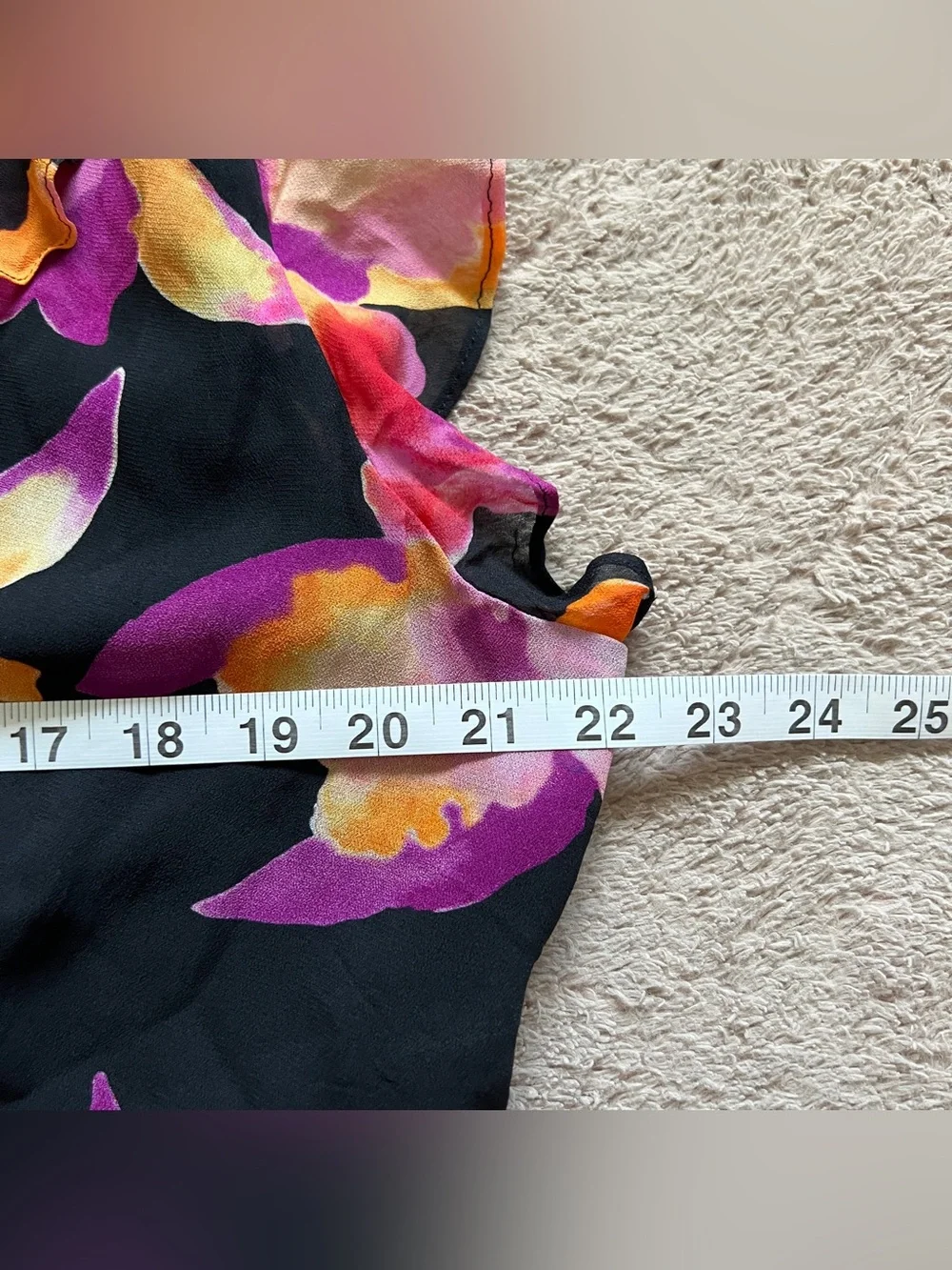 NWT Rails Carmine Ruffle Blouse Floral Chiffon Preppy‎ Cottage Old Money Sz XL